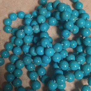 Turquoise beaded necklace